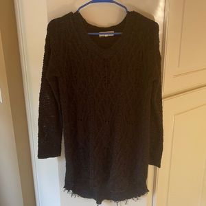 Altered state black sweater tunic size small